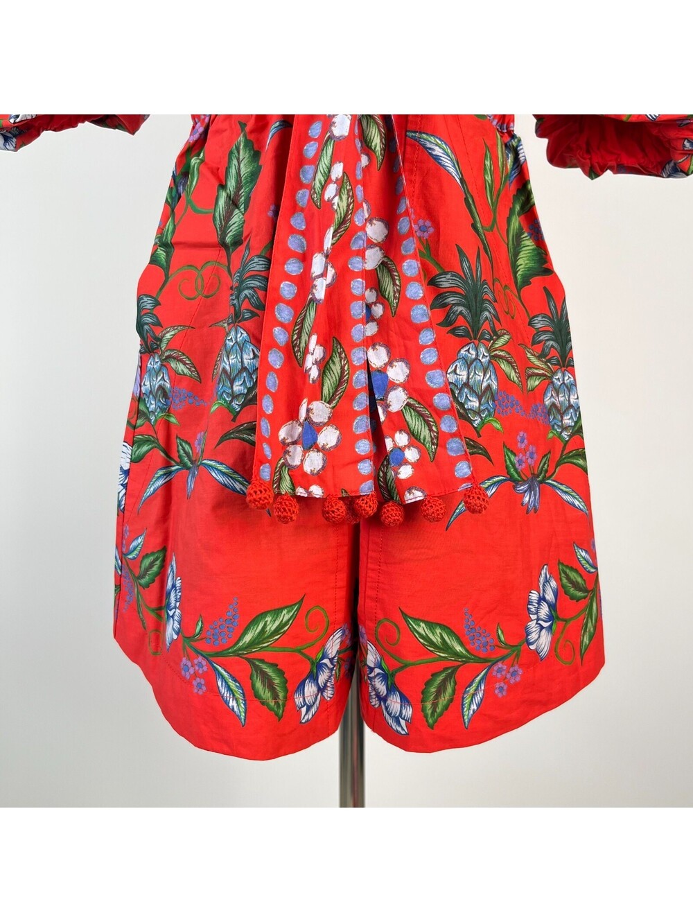 Nwt Farm Rio Sweet Bloom Bouquet Puff-Sleeve Romper Size S #1329 View 6